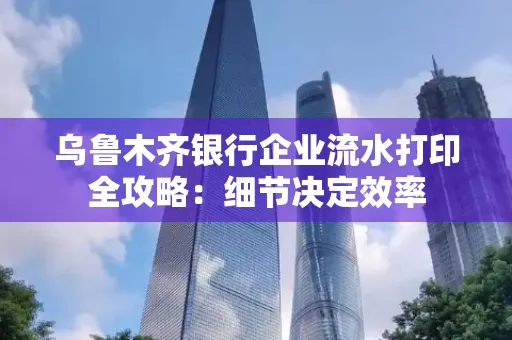 乌鲁木齐银行企业流水打印全攻略:细节决定效率